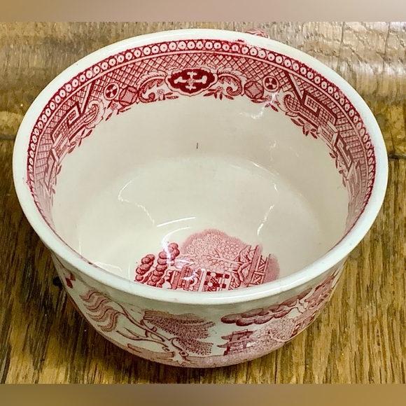 19th Century Vintage  Adams England Pink Willow Transferware Teacup - Picture 5 of 16